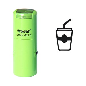 Trinken Karton Stempel