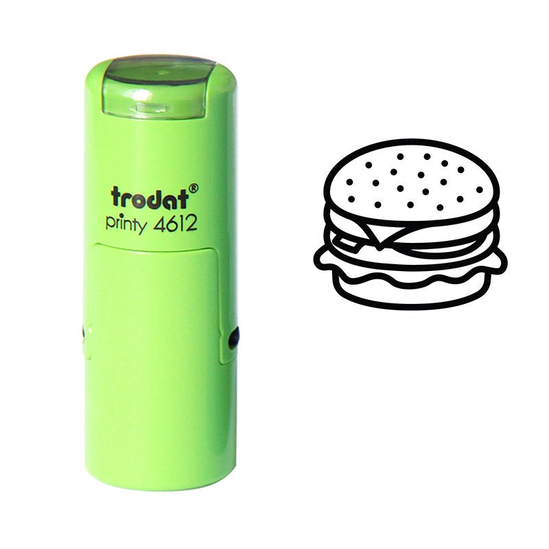 Burger Stamp Etsy