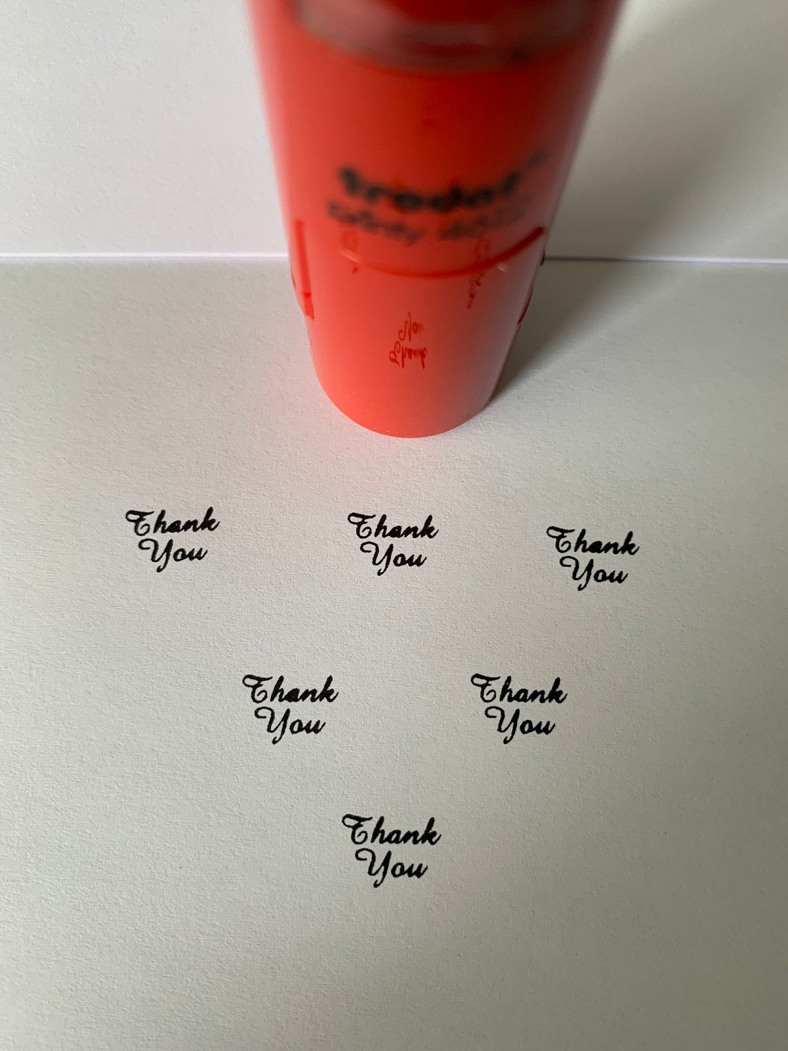Thank You Stamp Thank You Self Inking Stamps Modern Thank - Etsy