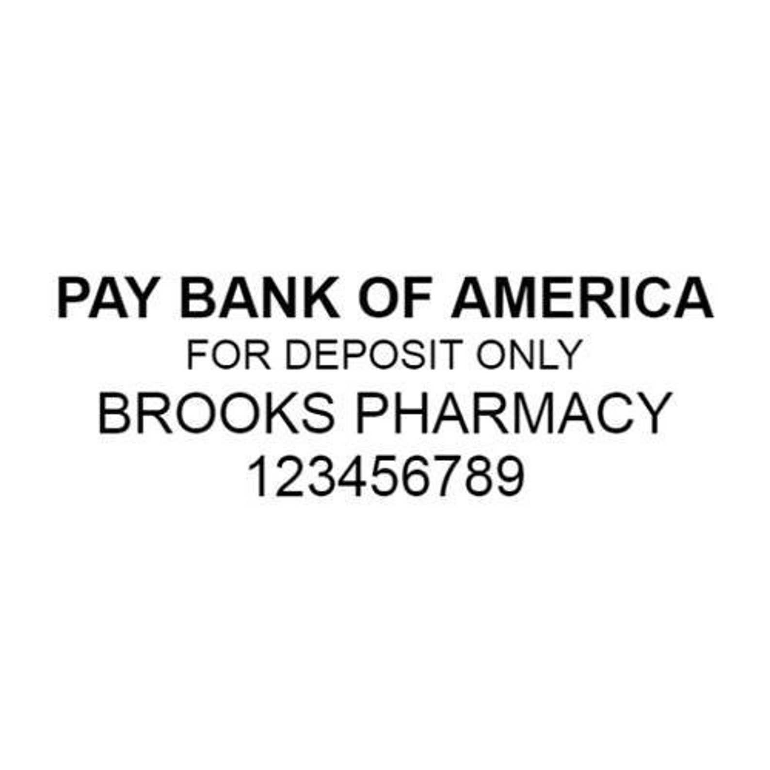 Deposit Stamp for Deposit Only Stamp Endorsement Stamp Bank Etsy