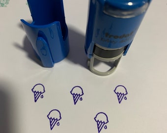 Ice Cream Stamp, Ice Cream Self Inking Stamps