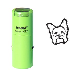 Timbre de visage de Yorkie