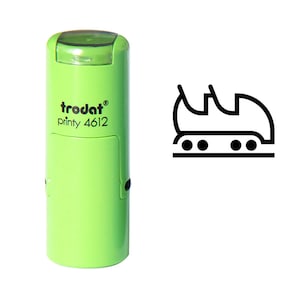 Achterbahn Auto Stempel