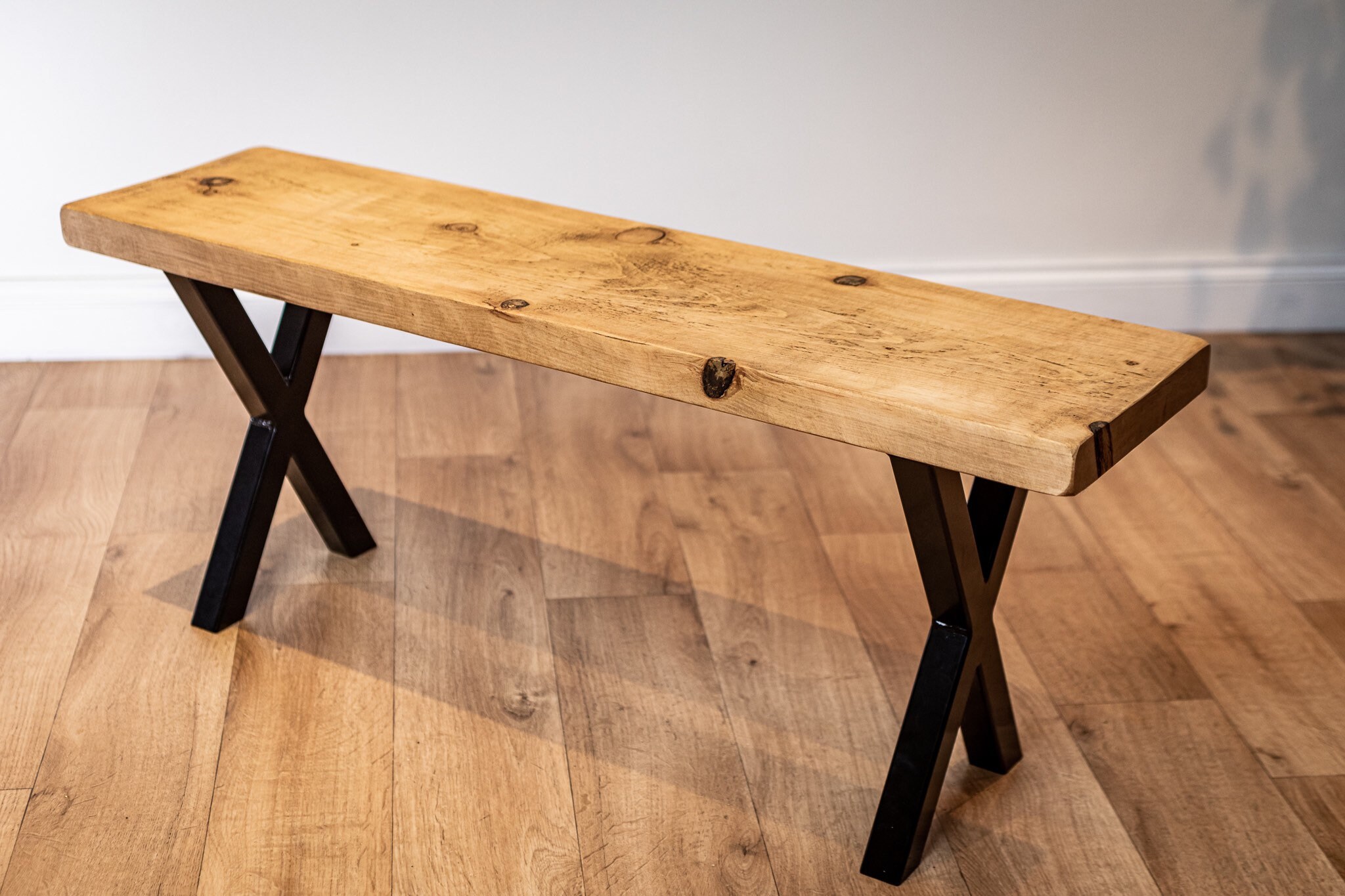 Industrial Dining Table and bench set with Reclaimed Wood Top Etsy