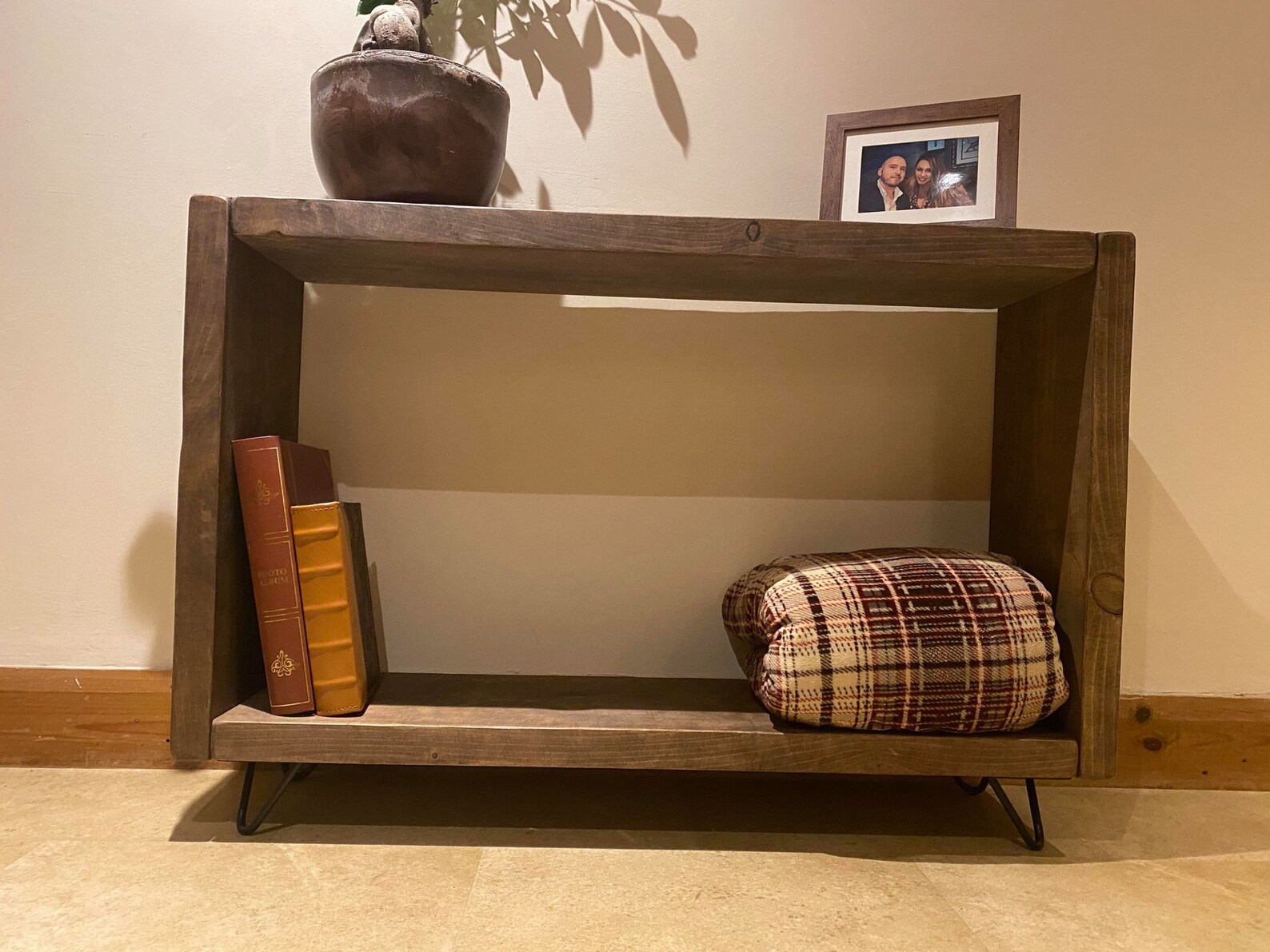 Rustic Cube Console Table. Handmade Sideboard Unit with Etsy