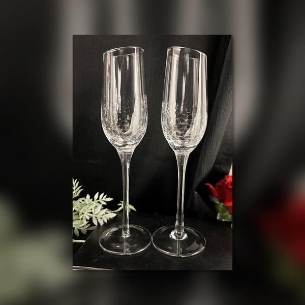 Champagne Glasses Wedding Etsy