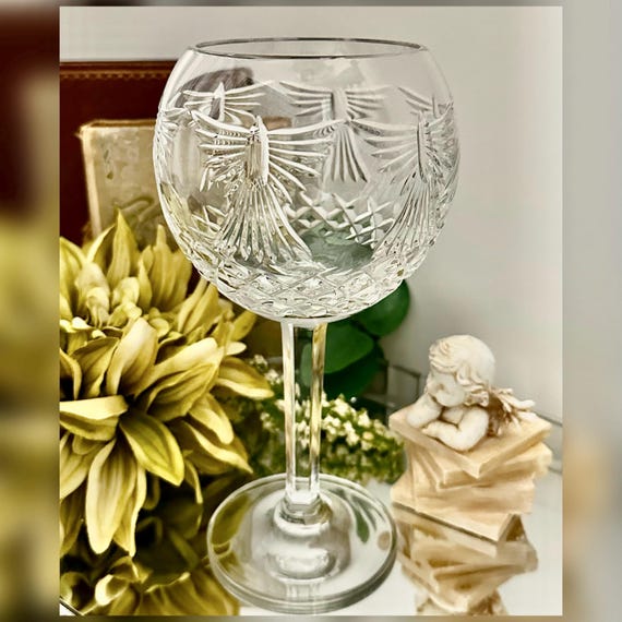 Waterford Millennium Peace Balloon Goblet Crystal Wine Glass