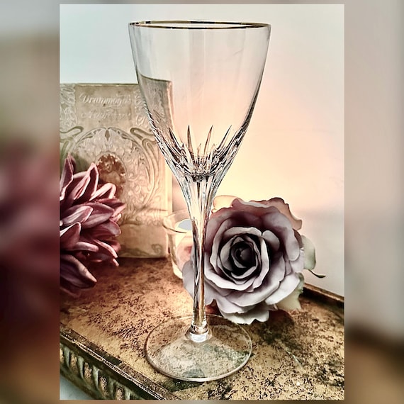 Waterford Marquis Claria Gold Wine Glass Vintage Crystal Replacement