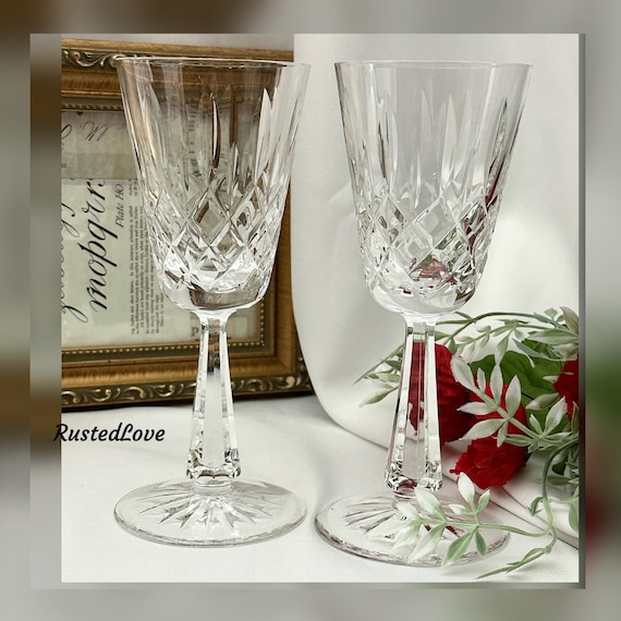 Galway Crystal Clifden Wine Glasses / Galway Cut Glass / Vintage