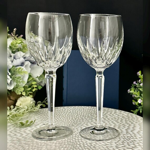 Waterford Crystal Wynnewood White Wine Glasses / Vintage Wynnewood Waterford Glasses / Waterford Wynnewood Blown Wine Glasses - 2