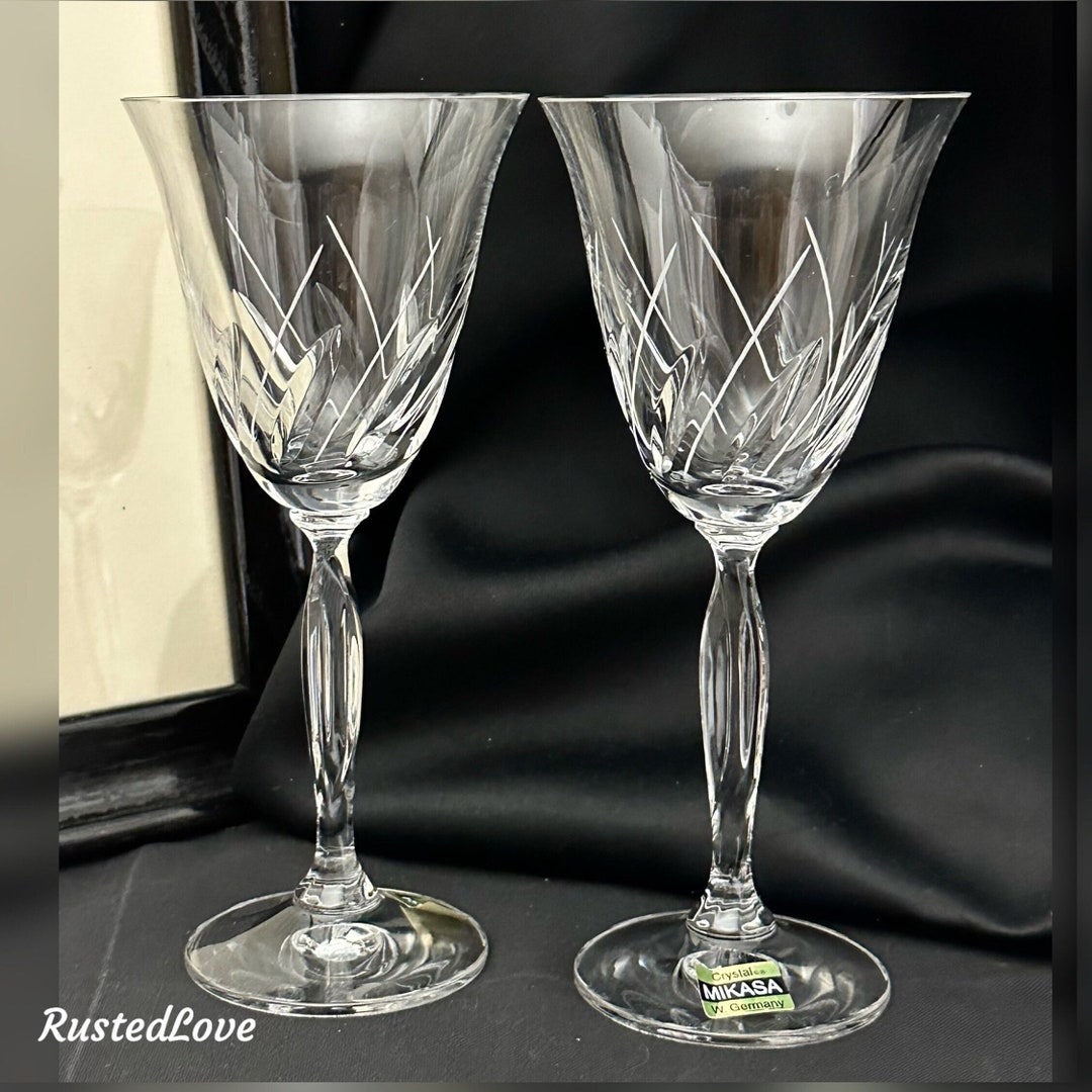 Mikasa Meadowsong Wine Glasses / Vintage Mikasa Meadowsong Etsy