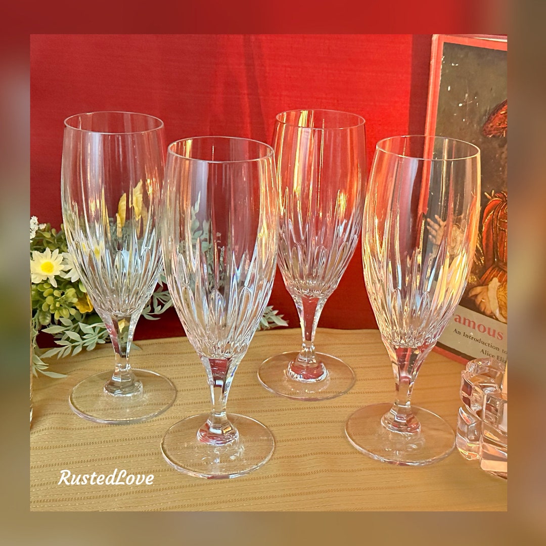 Mikasa Arctic Lights / Ice Tea Glasses / Elegant Stemware / Vintage