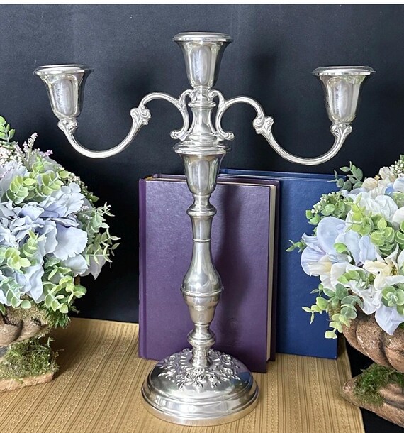Gorham Buttercup Sterling Silver Candelabra #987 Weighted Vintage