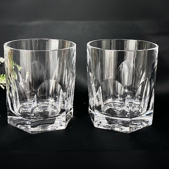 Nachtmann Old Fashioned Glasses /  Nachtmann Alexandra Glasses / Blown Glass / Vintage Nachtmann Barware / Elegant Drinkware Set - 2