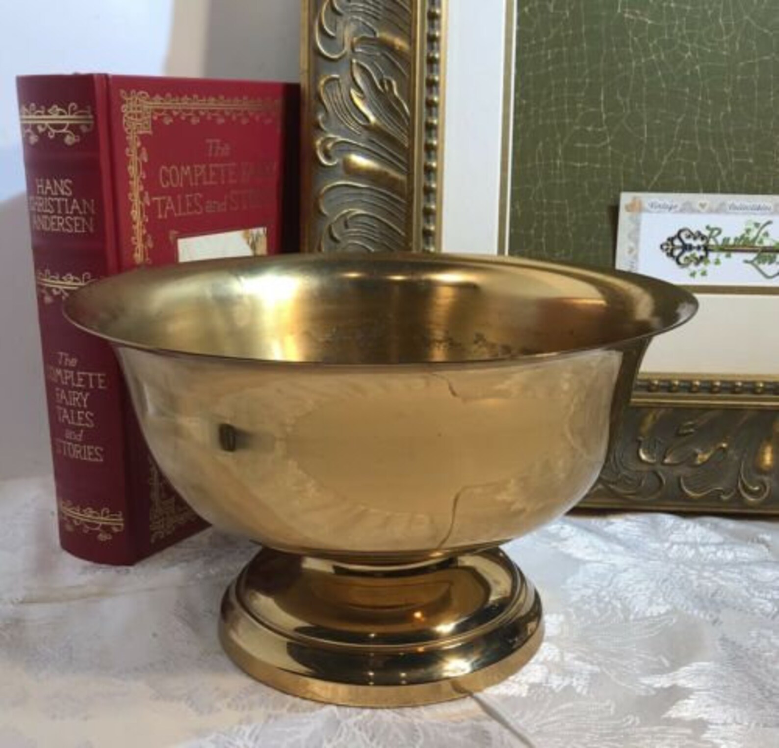 Gold plated 24 kt Bowl Baptism Centerpiece Lavabo / Communion Etsy
