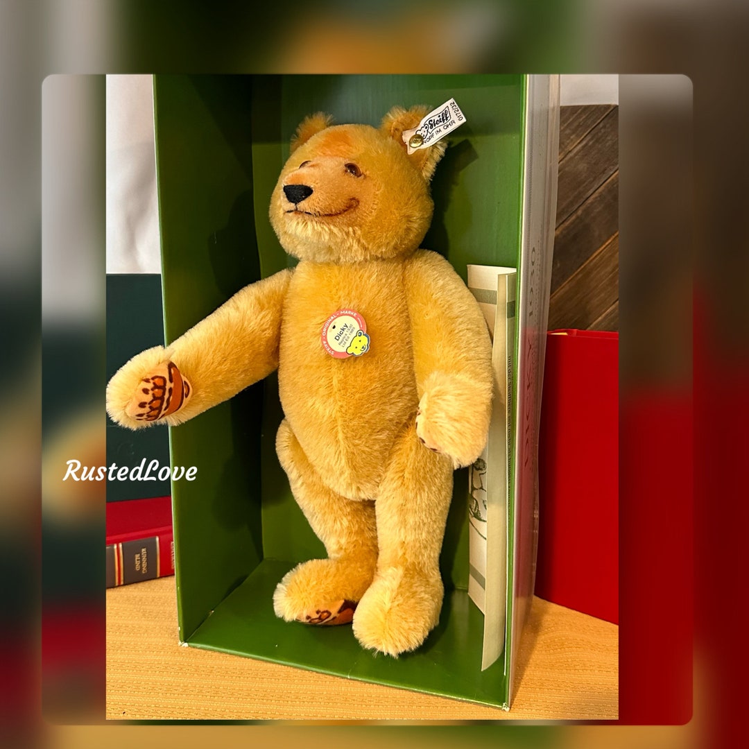 Steiff Dicky Bear Replica 1930 All Ids Mib Vintage Ltd