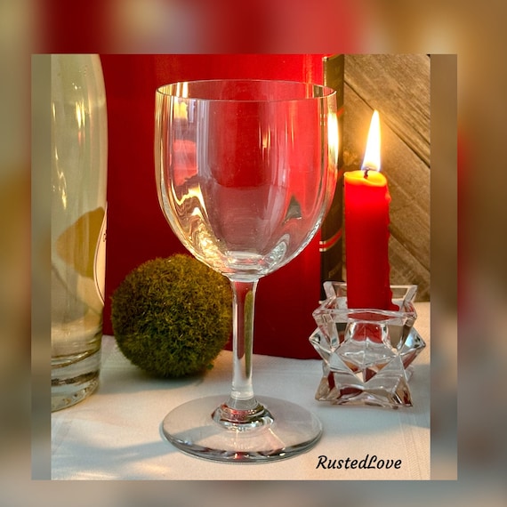Baccarat Montaigne Claret Wine Glass / Baccarat Montaigne Optic Bowl / Baccarat Wine Glass / Montaigne Claret Wine Glass / Baccarat Claret 1