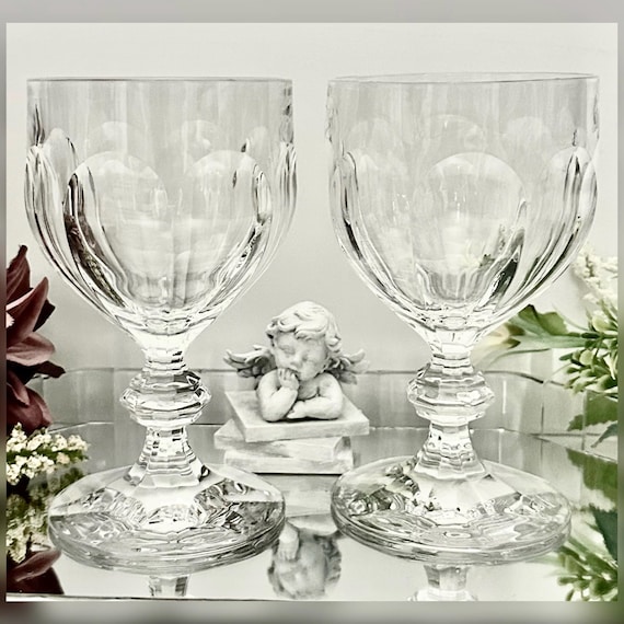 Villeroy & Boch Bernadotte Crystal Water Goblets Pair