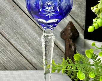 Nachtmann Traube Cobalt Blue Crystal Cordial Glass, Bavaria - Etsy