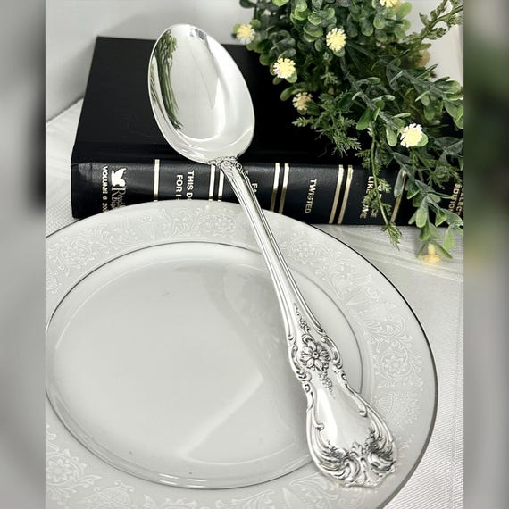 Towle Old Masters Sterling Silver Tablespoon Serving Spoon 8.5" Replacement Flatware
