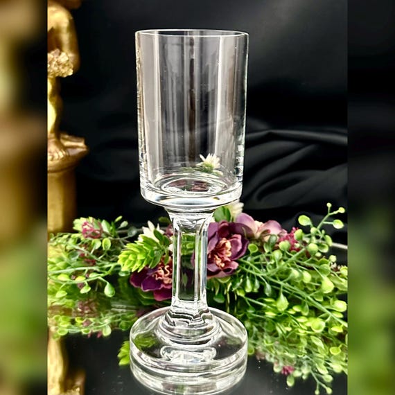 Dansk Erika Wine Glass / Erika Dansk Square Multisided Stem Glass / Vintage Dansk Erika Wine Glass / Dansk Wine Glass / Erika Wine Glass