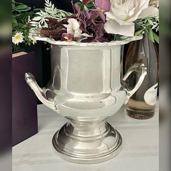 Gorham Silver Plated Champagne Bucket / Silver Plated Gorham Ice Bucket / Gorham YH343 Champagne Bucket / Silver Plated Vintage Trophy Urn