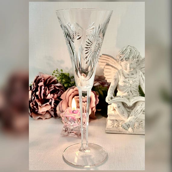 Waterford Millennium 5 Toasts Champagne Flute Wedding Toasting Glass