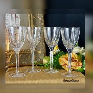 Mikasa Apollo Wine Glasses / Vintage Apollo Wine Glasses / Apollo Wine Glasses / Mikasa Wine Goblets /Apollo Mikasa Wine Glasses - 4 Pc