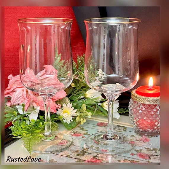 Lenox Intrigue Water Glasses / Intrigue Lenox Water Glasses / Lenox Intrigue Gold Water Goblets / Lenox Water Intrigue Glasses - 2