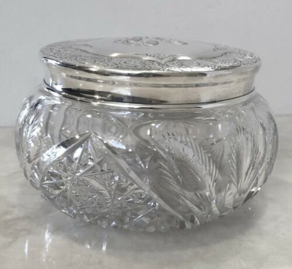 Sterling Vanity Lidded Jar / Blackinton Sterling … - image 9