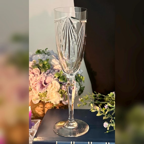 Waterford Avalon Champagne Glass / Marquis Waterford Crystal Champagne Flute / NOS Waterford Avalon Champagne Flute / Waterford Marquis