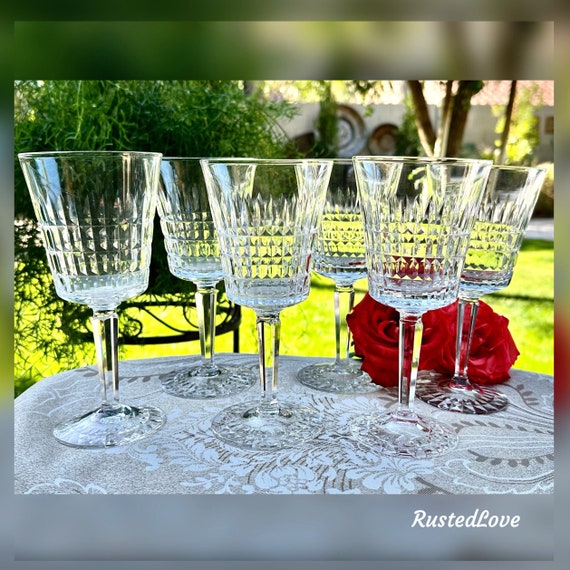Lenox Galaxy Wine Glasses / Vintage Galaxy Lenox Wine Glasses / Vintage Lenox Wine Goblets / Lenox Galaxy Wine Glass Set - 6 Pc