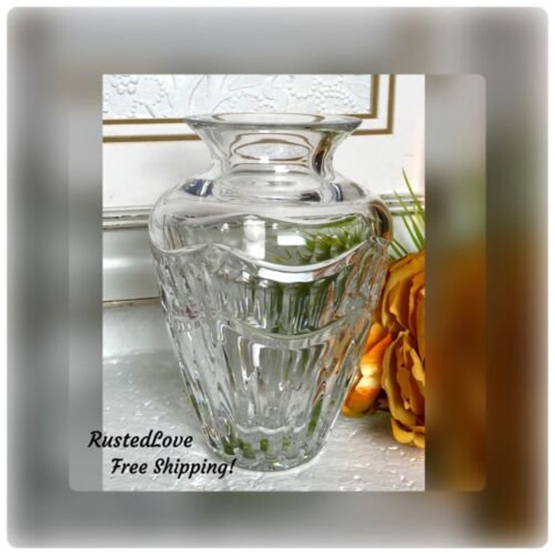 Vintage Waterford Crystal Vase / Waterford Pompeii Vase / Etsy