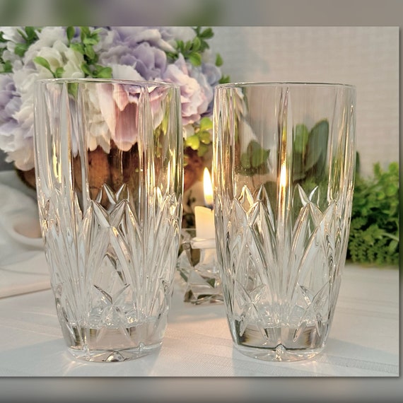 Waterford Brookside Highball Glasses / Waterford Marquis Brookside Glasses / Brookside Waterford 12 Oz Bar Glasses / Brookside Highball - 2