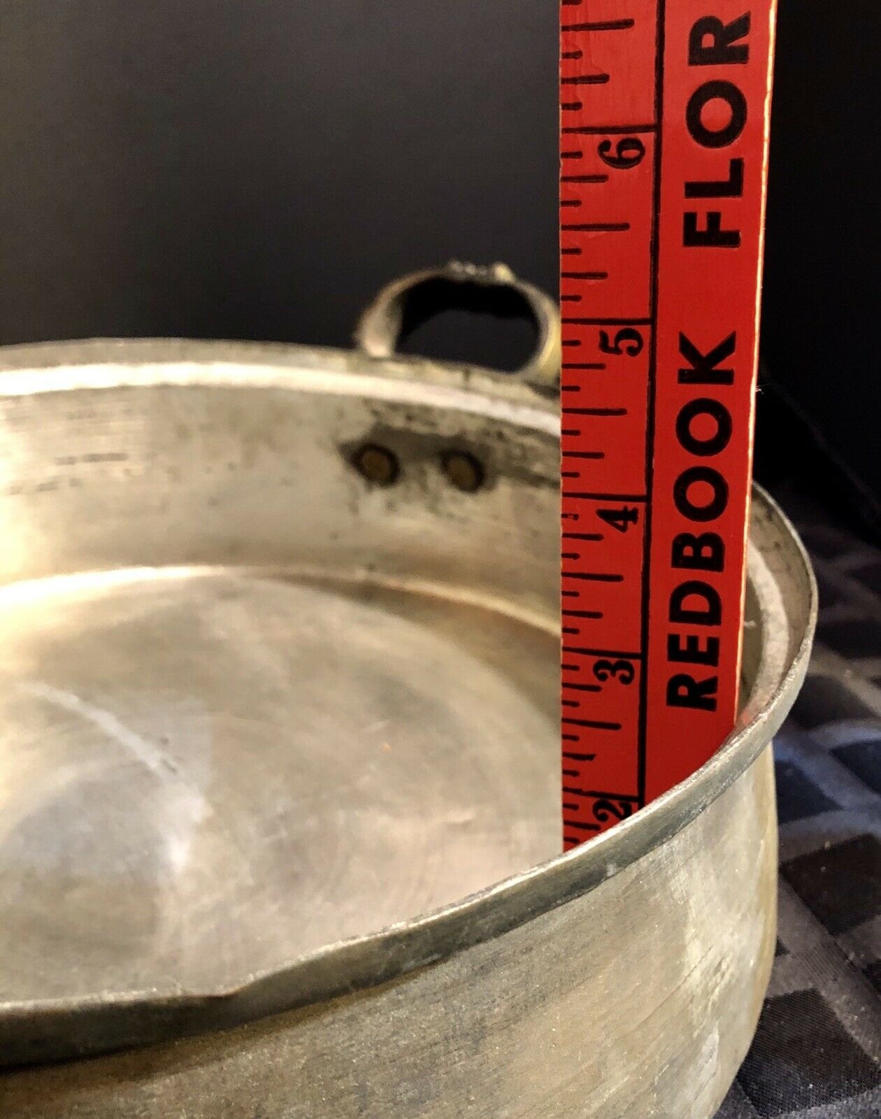 Antique Hand Hammered Cooper /Stainless Steel Pot With Large Etsy