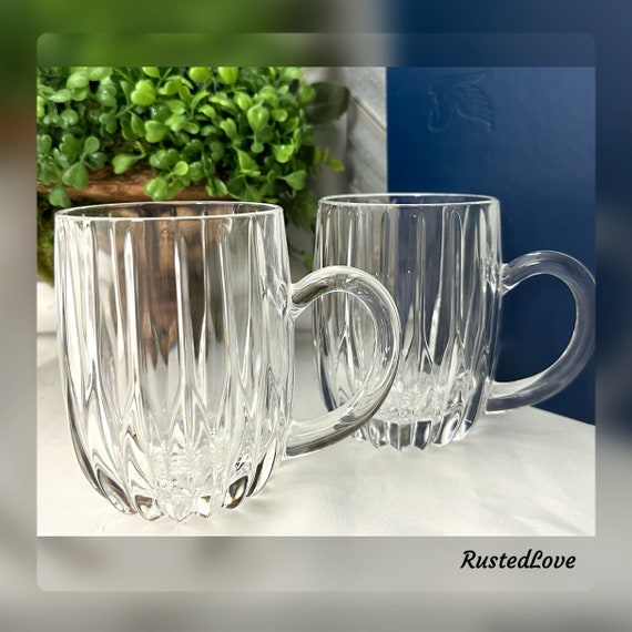 Mikasa Park Lane Mugs / Vintage Park Lane Mikasa Mugs / Vintage Mikasa Park Lane Drinkware / Mikasa Park Lane Vintage Glass Mugs - 2