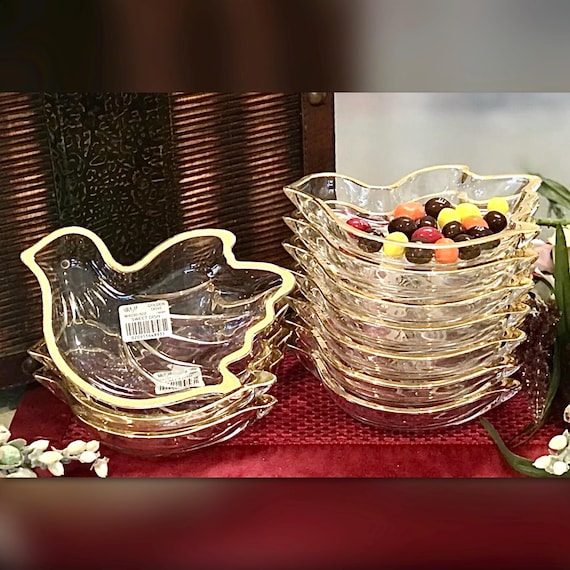 Mikasa Candy Bowls / Vintage Mikasa / Mikasa Golden Dove Sweet Dishes / Vintage Mikasa Gold trim Bowls / Trinket Bowl Set  / Candy Bowls /