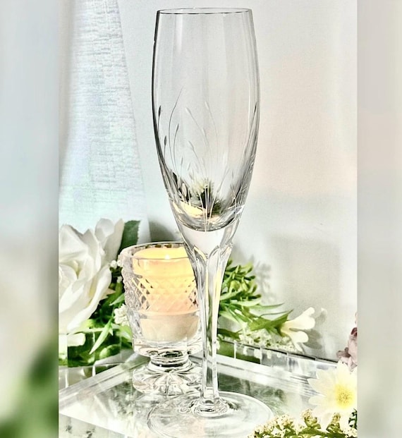 Gorham Jolie Champagne Flute Crystal Replacement Single Toasting Glass