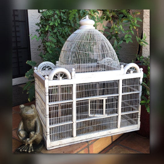 Vintage Metal Bird Cage Vintage Victorian Wood Bird Cage Wedding Decor Decorative Planter Vintage Shabby Chic Bird Cage Planter Etsy UK