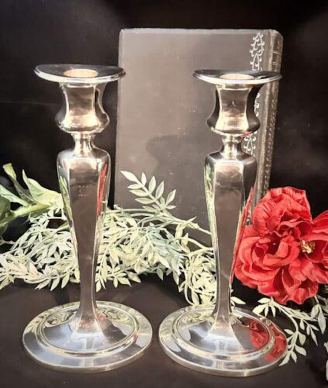 Tiffany and Co Sterling Silver Candlesticks / Antique Candlesticks