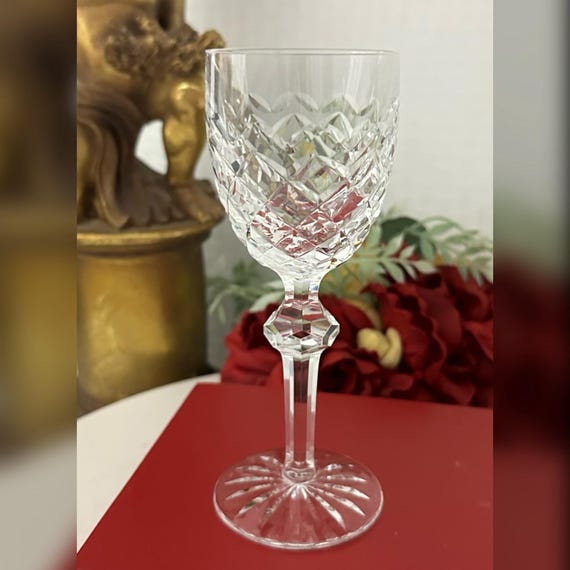 Powerscourt Waterford Crystal Port Wine Glass / Waterford Powerscourt Wine Glass / Vintage Waterford Blown Cut Wine Glass / Port Wine Glass