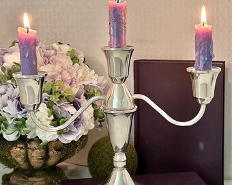 Vintage Duchin Sterling Silver Candelabra - 3-candle Centerpiece