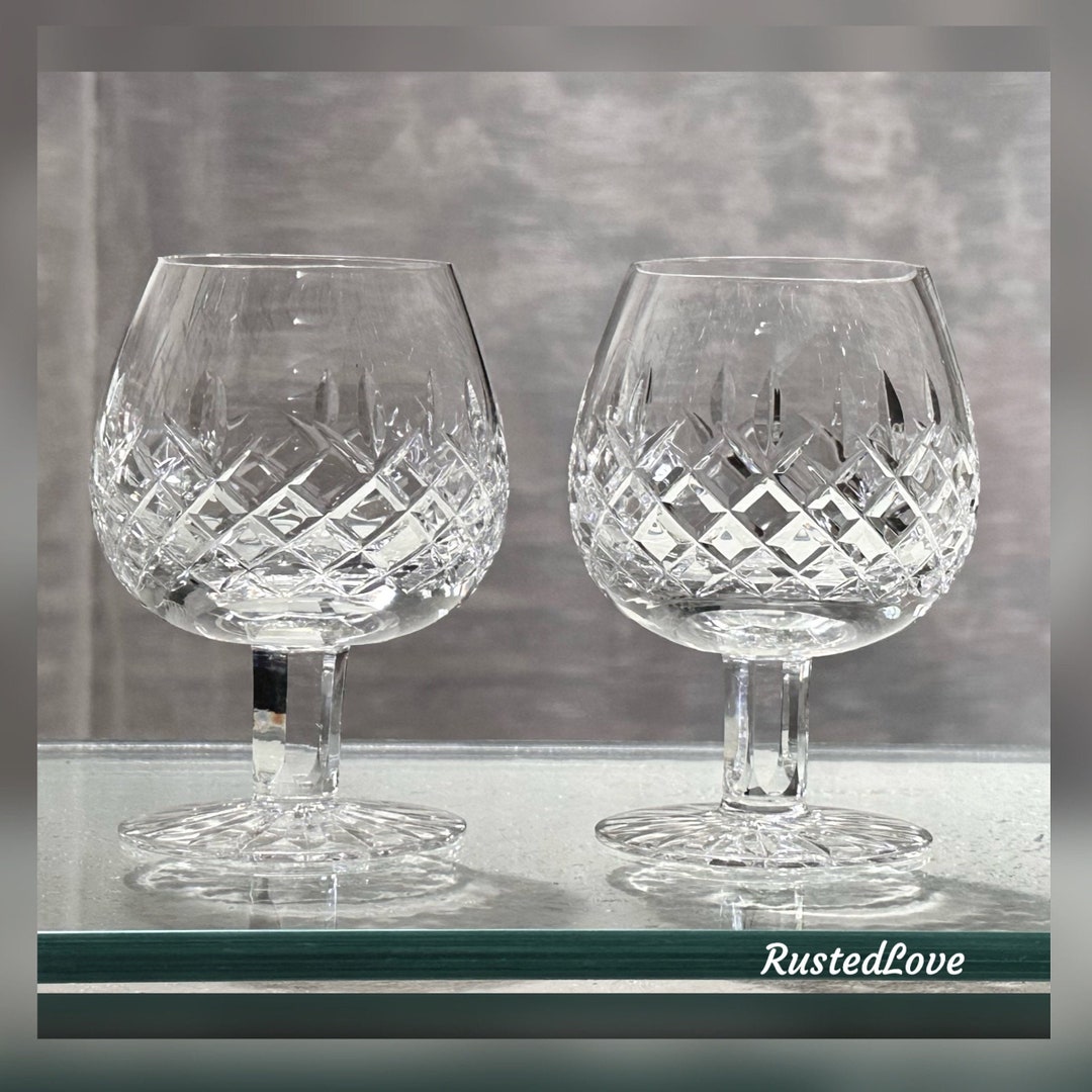 Brandy Glasses / Vintage Miral Brandy / Astral Vintage Glass / Cut