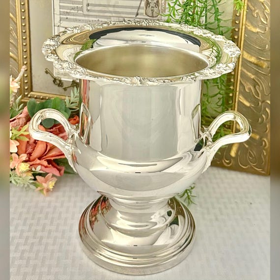 Champagne Bucket Silver Plated W&S Blackington / Vintage Silver Plated Ice Bucket / Silverplated Wine Chiller / Discounted Ice Bucket