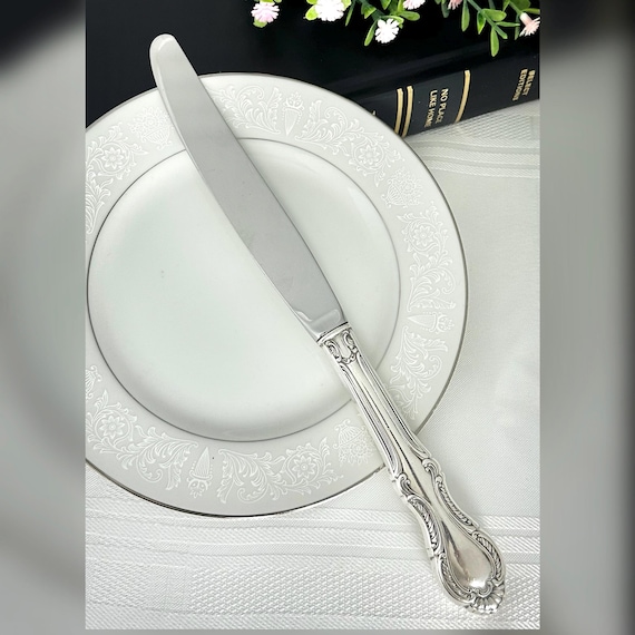 Southern Colonial 1945 Sterling Knife / Fine Arts Southern Colonial Modern Hollow Silver Knife / Vintage Sterling Silver Colonial Knife