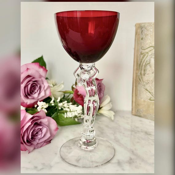 Cambridge Carmen Red Nude Stem Liquor Cocktail Glass Replacement Single