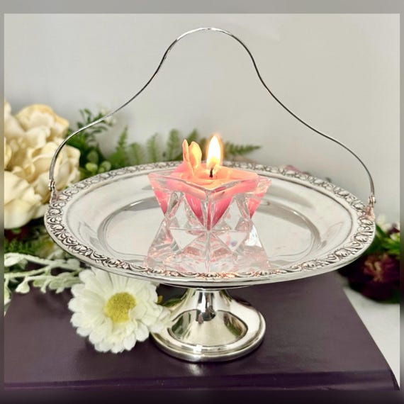 Vintage Mueck Carey Sterling Silver Bon Bon Basket Floral Candy Dish NY
