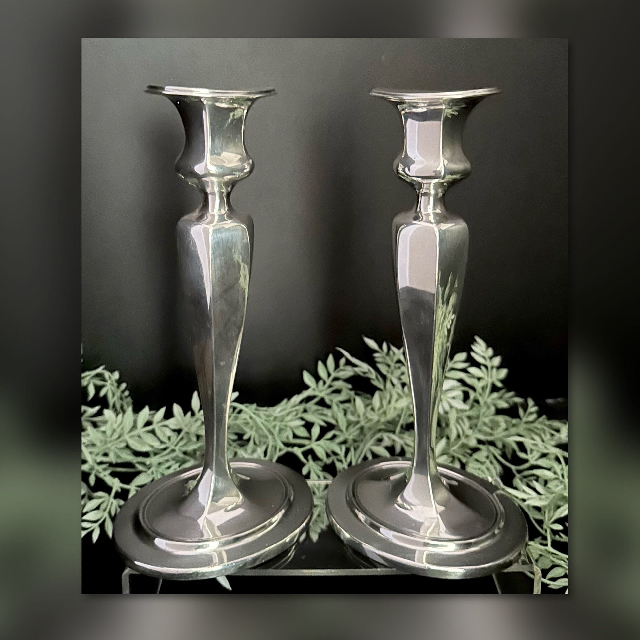 Tiffany and Co Sterling Silver Candlesticks Antique Candlesticks