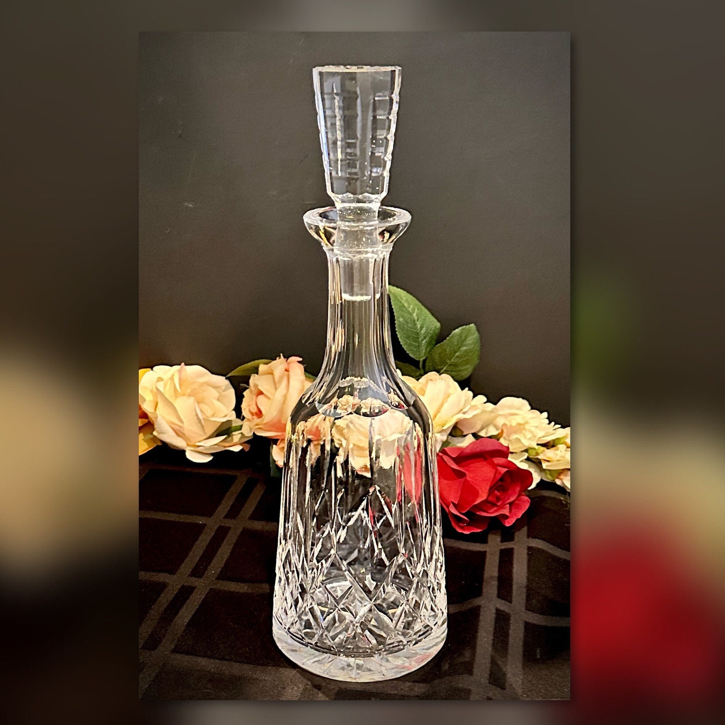 Waterford Crystal Lismore Brandy Decanter and Glasses Set- 3