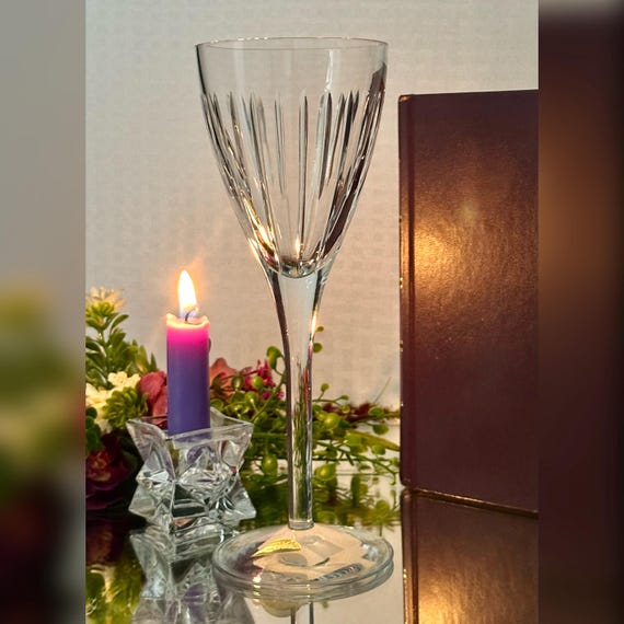 Waterford Crystal Kirin Water Goblet / Vintage Waterford Crystal Water Glass / Kirin Waterford Crystal Water Glass / Kirin Blown Water Glass